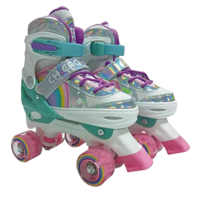 Patines Chicago Roller Ajustables Con Accesorios