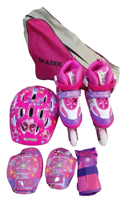 Patines Blazer En Línea Con Mochila Y Equipo De Protecciones