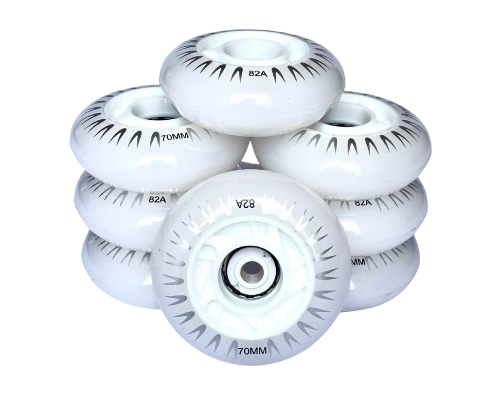 Llantas Para Patin Luz Led Blanca 70mm 76mm 80mm 82a 8pz